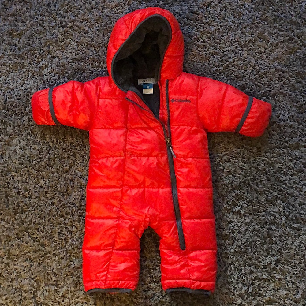 Columbia Kids Red Puffer Snowsuit